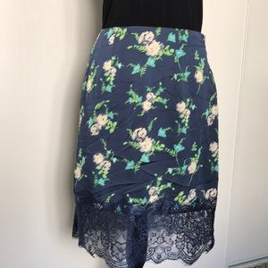 Contemporary Floral Lace Skirt